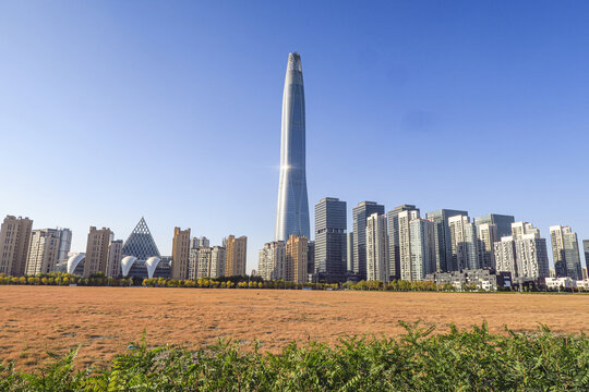 天津滨海新区建筑群
