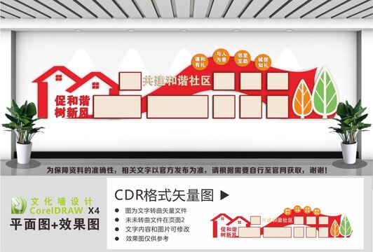 和谐社区照片墙