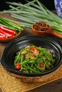 砂锅芸豆丝