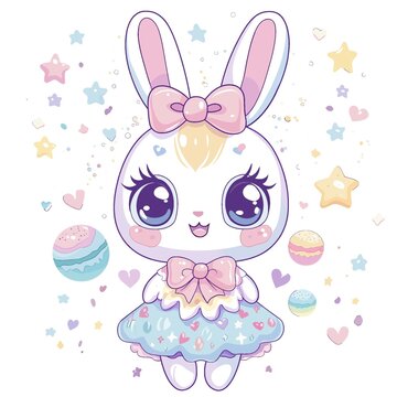 可爱兔子插画