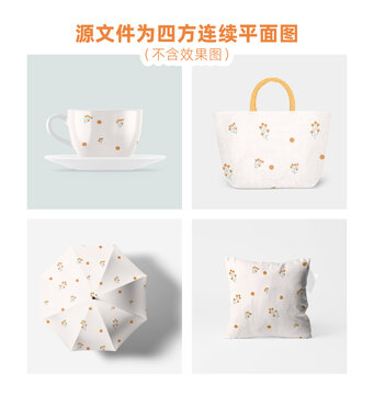 简易小花印花图案