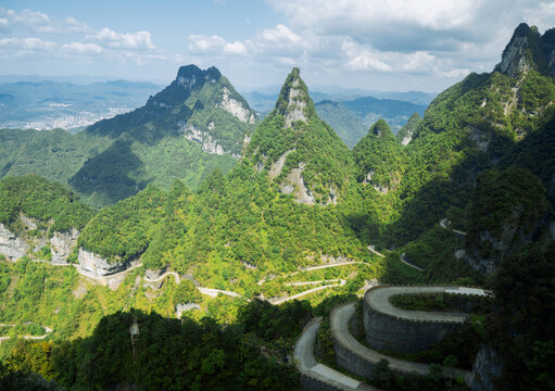 张家界天门山山景