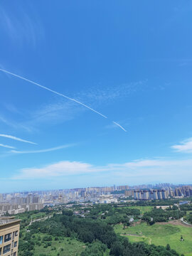 蓝天白云