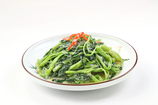 椒丝腐乳炒通菜
