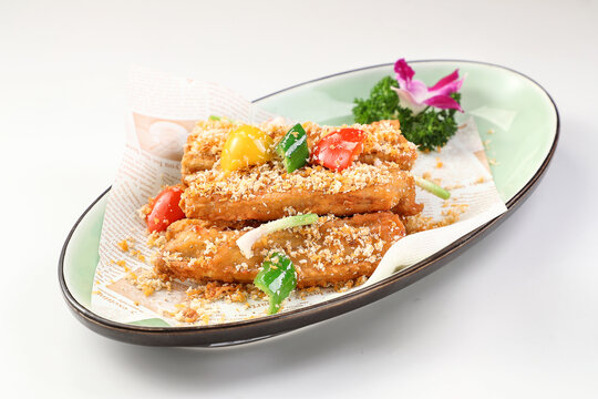 椒盐酥香鱼龙骨