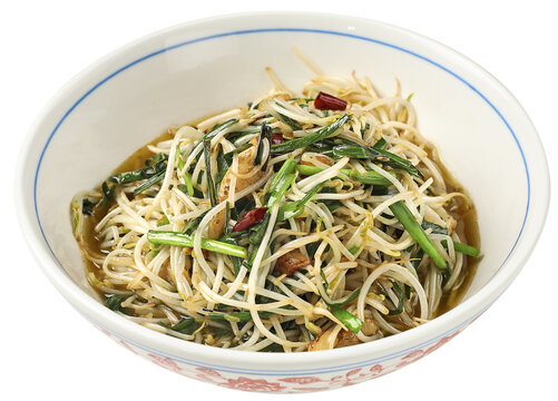韭菜炒豆芽
