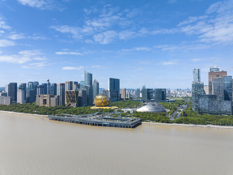 杭州城市地标建筑钱江新城CBD