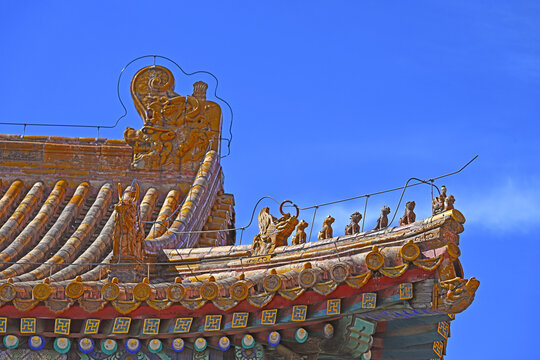 北京太庙古建筑脊兽
