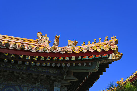 北京太庙古建筑脊兽