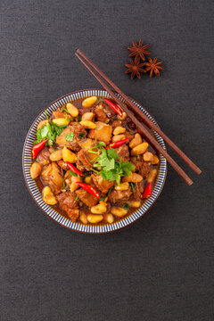 菱角烧排骨