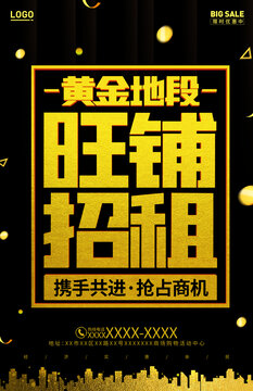 旺铺招租宣传海报
