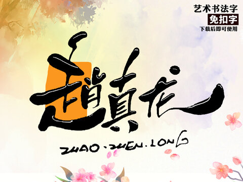 赵真龙艺术字