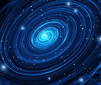 漩涡星系星空