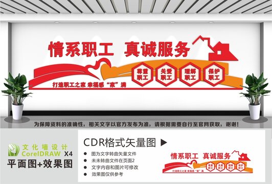 职工之家工会之家文化墙