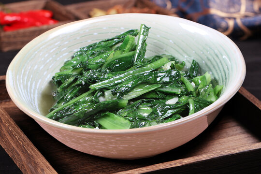 清炒油麦菜