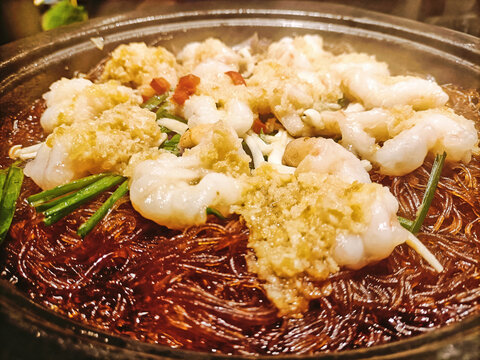虾仁粉丝煲