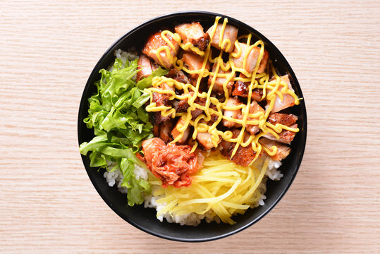芥末烤肉饭