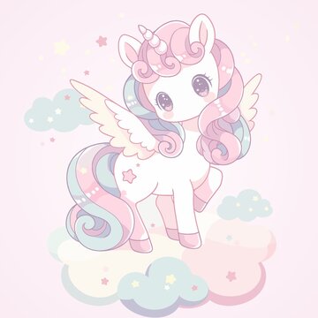 粉色梦幻独角兽