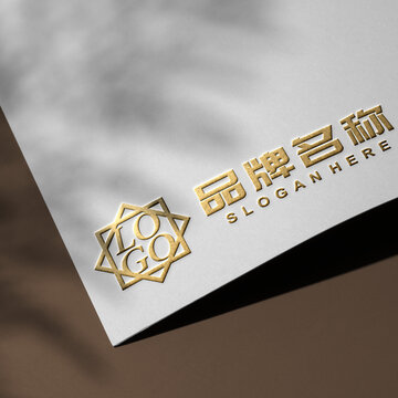 金属色logo凸起