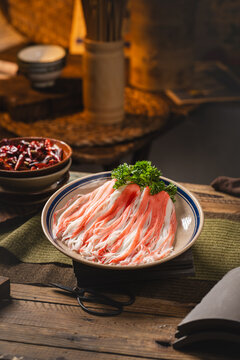 火锅蟹肉丝