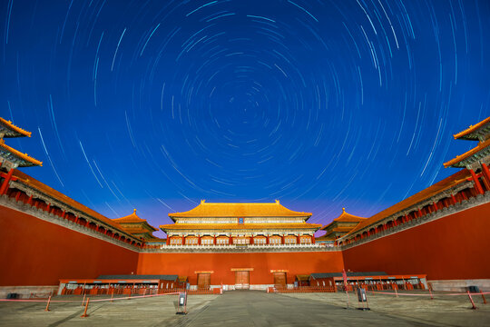故宫午门星轨