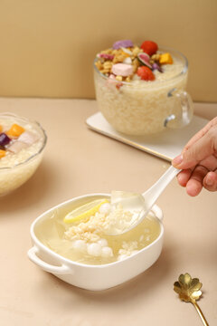 红豆冰粉