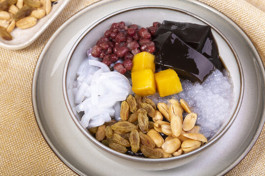 红豆烧仙草