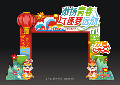 元旦门头