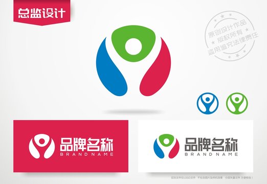 体育logo排球馆标志设计