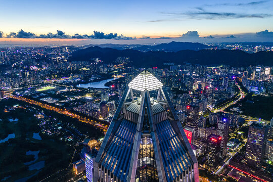 深圳福田城市夜景
