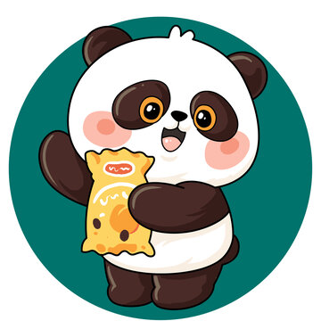 熊猫吃小吃