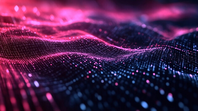 紫色科技红色科技背景