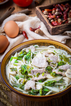 瘦肉青菜面