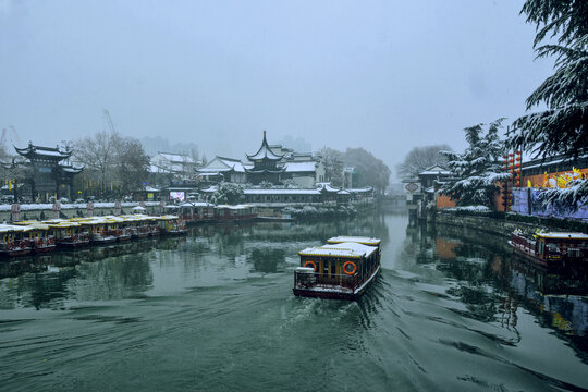 南京夫子庙冬景
