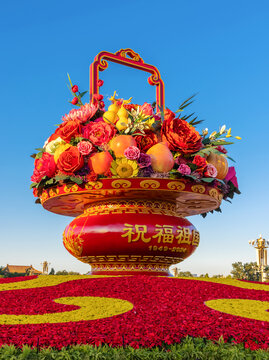 天安门大花篮