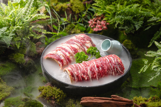 新鲜牛肉火锅菜单图