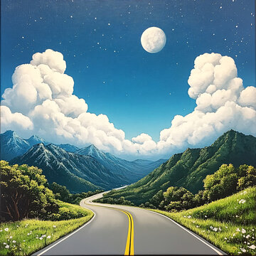 公路风景画