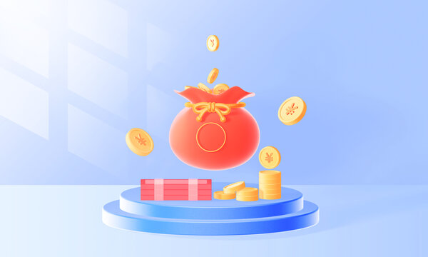 3D金融理财福袋金币