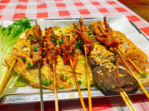 烧烤串串香夜宵美食