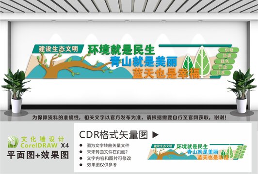 建设生态文明文化墙