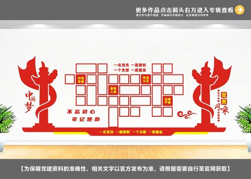 党员风采党建照片墙