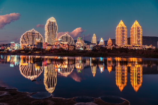西双版纳告庄西双景风光