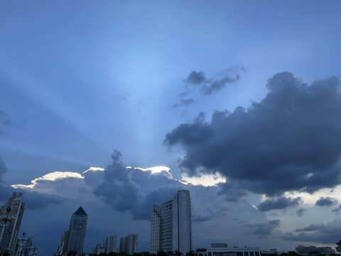 傍晚的天空