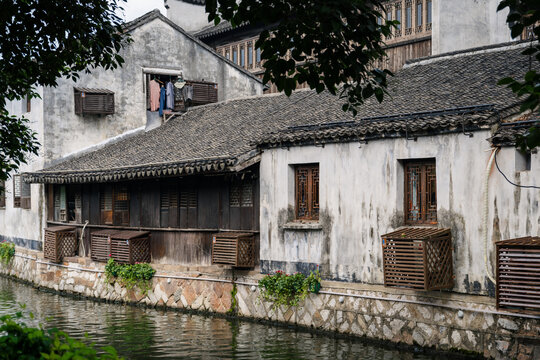 南浔古镇古街传统建筑江南水乡