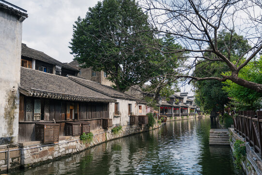 南浔古镇古街传统建筑江南水乡
