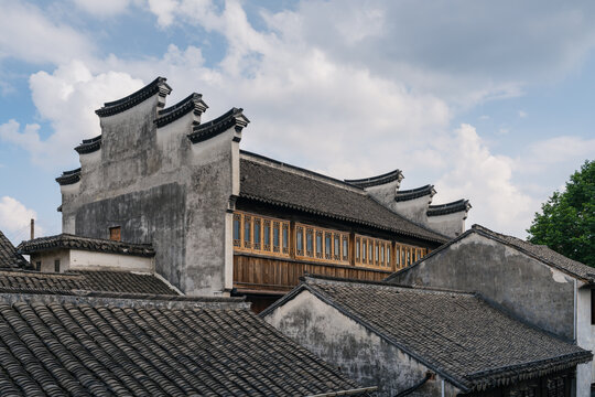 南浔古镇古街传统建筑江南水乡