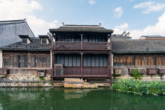 南浔古镇古街传统建筑江南水乡