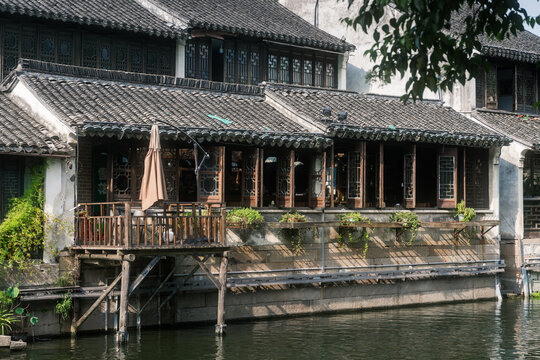 南浔古镇古街传统建筑江南水乡