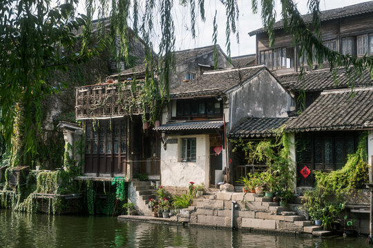 南浔古镇古街传统建筑江南水乡