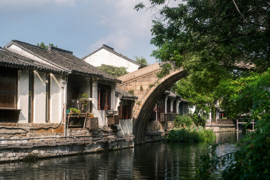 南浔古镇古街传统建筑江南水乡